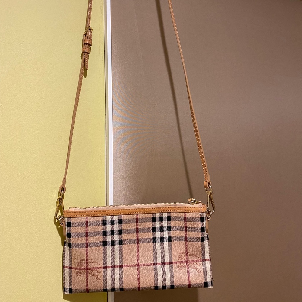 Burberry Peyton Haymarket Check Crossbody Bag - reasonable offers please 💕